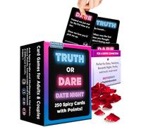 Truth Or Dare Date Night Couples Card Games for Adults with 250 Cards + Spicy Point System | Perfect for Romantic Date Night & Connection