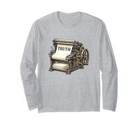 Truth Printing Press Vintage Free Press Journalism Long Sleeve T-Shirt