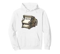 Truth Printing Press Vintage Free Press Journalism Pullover Hoodie