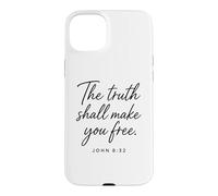 Truth Shall Make You Free John 8:32 Faith Scripture Bible Case for iPhone 15 Plus