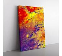 Truth Telling Abstract Canvas Wall Art Print Ready to Hang, Framed Picture for Living Room Bedroom Home Office Décor, 50x35 cm (20x14 Inch)