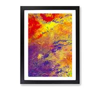 Truth Telling Abstract Framed Print | A2 Black Framed Wall Art | Ready to Hang | Abstract Fantasy Picture | Living Room Bedroom Lounge Office