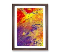 Truth Telling Abstract Framed Print | A2 Walnut Framed Wall Art | Ready to Hang | Abstract Fantasy Picture | Living Room Bedroom Lounge Office