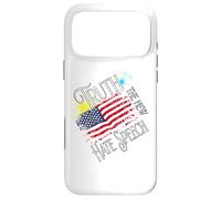 Truth The New Hate Speech Politically Correct Grungy US Flag Case for iPhone 17 Pro Max