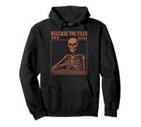 Truth Vintage Release The Files Skeleton Justice Trials Pullover Hoodie