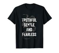 Truthful Gentle Fearless Inspirationa Mindful Strength Snake T-Shirt