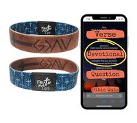 Truthful Lips Daily Devotional Bracelets - Bible Verse Bracelets - Scripture Bracelets - NFC Tap Bible Bracelets, Small (6in), elastic, no gemstone