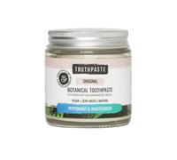 TRUTHPASTE Original Natural Zero Waste Toothpaste. Eco Friendly & Plastic Free. Vegan. Fluoride Free, SLS Free. with neem & Aloe Vera. Suitable for Sensitive Teeth. (Peppermint & Wintergreen 100ml)