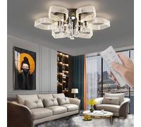 Trutipon LED Ceiling Light Acrylic infinitely dimmable 3000-6000K Petal-Shaped Light 27.5 * 8 inches Bedroom Kitchen Corridor [Energy Class D]