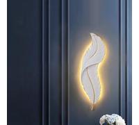 Trutipon Modern Wall Lamp LED Creative Design Feather Sconce Resin Material Indoor Lighting Bedroom Living Room Corridor Lighs Fixtures(65cm)
