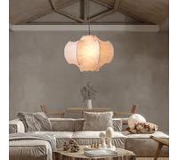 Trutipon Retro Pendant Light Japanese Silk Hanging Lights Creative Craftsmanship Wabi Sabi Style 50cm Living Room Ceiling Lighting Suitable for Dining Rooms Bedrooms and Study Rooms(50cm)