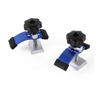 TRUTOPWAY Hold Down Clamp Kit, CNC Router Clamp for Woodworking, Universal Fit for 3018 CNC Router, Table Saw, Drill Press T-Slot Accessories (2-Pack, Blue)