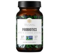 Truvani Probiotic Supplement | 30 Servings | 15 Billion CFU | 15 Diverse Strains for Digestive, Immune & Brain Health Support | Shelf-Stable Vegan Capsules | Non-GMO, No Fillers