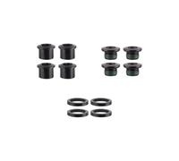 Truvativ CBT102 Chainring Bolt Kit 4 Arm for Single No Guard Steel, Black