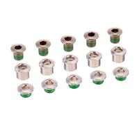Truvativ Dzero/xx1 Aluminium Chainring Screw Set 5 Units Green,Silver
