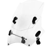 Truvix Up Down Adjustable Universal Motorcycle Windscreen(Transparent)