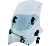 Truvix Up Down Adjustable Universal Motorcycle Windscreen(Transparent Gray)