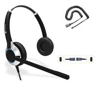 TruVoice Deluxe Headset for Call Center/Office with Noise Cancelling Microphone and Cable for all Cisco 6000, 7800 and 8000 Series Phones and Models 7931 7940 7941 7942 7945 Telephone