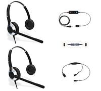 TruVoice Deluxe Usb Headset Training Solution (Includes 2 X Hd-550 Double Ear Noise Canceling Microphone Headsets, Usb Cable With Mute And Volume Controls And A Training Y Cable)