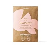 TruWash Washing Sheets Laundry Detergent - 30 Eco Laundry Sheets up to 60 Washes | 3 in 1 Detergent Stain Remover and Fabric Softener in One Strip | Plastic Free Zero Waste Refill | Summer Bloom