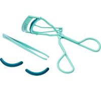 Truyu 2pce Brow and Lash Set - Award Winning Set Includes Precision Slant Tweezer Ideal for Facial Hair Removal & Eyebrow Shaping and an Eyelash Curler.