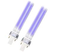 Truyuety 11W G23 Replacement UV Bulb, 2PCS UVC Disinfection Compact Bulb, Tube UV Disinfection Filter, Suitable for Cleaning and Purification of Park Ponds, Garden Fish Ponds, Fish Tanks