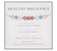 Truyuety Pregnancy Gifts, Adjustable Rainbow Moonstone Bracelet Gift for Mum to be, Crystal Beaded Bracelets for Women, Gemstone Natural Stone Ladies Jewellery Gifts