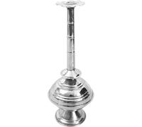 TRV Steel Holy Water Sprinkler, 8 Inch Gulab Pash, Traditional Ritual Pooja Accessory, Silver