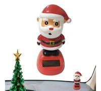 Trveqhk Car Dashboard Ornaments - Solar Powered Automotive Figurines - Christmas Santa Figurines Dancing Toys,for Home Office Party Shelf Indoor Desktop Table Vehicle Truck RV SUV
