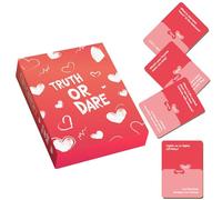 Trveqhk Card Games for Couples,Couples Conversation Card Deck - Playful Romantic 50-Date Ideas Party Favor for Valentine Night Adults Dating Date Night Activities Drinking Teen Lovers