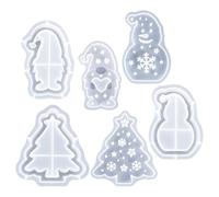 Trveqhk Christmas Resin Molds | 3D Epoxy Resin Casting Molds Set,Cement Mould Art Craft for Room Home Table Centerpiece Dinner Wedding Decoration