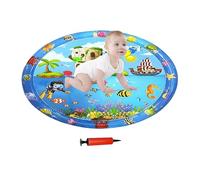 Trveqhk Cool Pad for Dogs,Anti-Scratch Cool Mat for Dogs 39.37x39.37 Inches | Interactive Sensory Toy Inflatable Pet Ice Pad with Pump for Hot Weather Indoor Outdoor Garden Apartment Travel Car Lawn