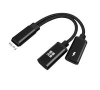 Trveqhk Internal Recording Head for Mobile Phone, Phone Charging Adapter Internal Sound Recording Aid, Plug-And-Play Noise Accessories for Travel Course Streaming