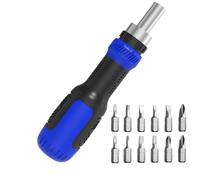 Trveqhk Magnetic Screwdriver Set - 13-in-1 Precision Magnetic | Ratcheting Precision Screwdriver Set | for Appliance HVAC Assembly Repair DIY Projects Gunsmithing