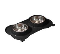 Trveqhk Pet Bowls for Dogs - Spillproof Puppy Feeding Double Bowls - Removable Pet Feeder Accessory for Small Medium Large Size Puppy Cats indoor outdoor