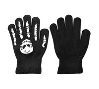 Trveqhk Skeleton Cycling Gloves - Glow In The Dark Full Finger Cycling Gloves for Kids - Comfortable Glowing In The Dark Skeleton for Running, Skiing