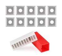 Trvoxviq Insert Cutters Planer Knives Replacement Square Carbide Insert Blades(12x12x2.2mm, 35°) for Spoilboard Surfacing CNC Router Bits Woodworking Spiral Helical Planer Head(10 PCS)