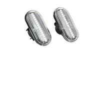 TRVQOT For CLIO For ESPACE For LAGUNA For MEGANE For Scenic 2PC Led Dynamic Side Marker Turn Signal Light Mirror Indicator Blinker(Dynamic Crystal)