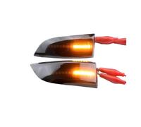 TRVQOT For Grand For Scenic For Megane For Laguna 2008-2016 2pc Dynamic LED Turn Signal Light Side Mirror Mirror Indicator Blinker(Dynamic Smoked)