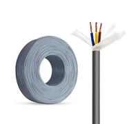 TRVV High-Flex Drag Chain Cable, 8/9 Core, Copper Stranded, Eco-Friendly Modified PVC Insulation, Tensile Strength Rope, for Robotics, CNC, Conveyors,and Industrial Applications(25ft,1.00mm²-8C)
