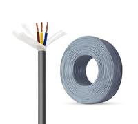 TRVV High-Flex Drag Chain Cable,Copper Wire Strands, Environmentally Friendly PVC Insulated, for Robotics, CNC Machines, Conveyors,engraving Machines, and Industrial Applications(100ft,0.50mm²-6C)