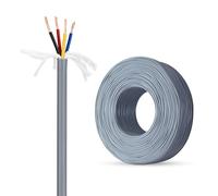 TRVVPS High-Flex Drag Chain Twisted Pair Shielded Cable, 2-Core, Oxygen-Free Copper, Nylon Filling, Tin-Copper Braid Shield, PVC Jacket, for Robotics，Drag Chain And Industrial Use(50ft,1.00mm²-2C)