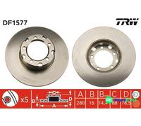 TRW 2 X BRAKE DISC DF1577