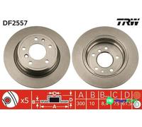 TRW 2 X BRAKE DISC DF2557 FOR BMW