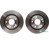 TRW 2 X BRAKE DISC DF2814 FOR MERCEDES-BENZ