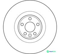 TRW 2 X BRAKE DISC DF4073S FOR LAND ROVER