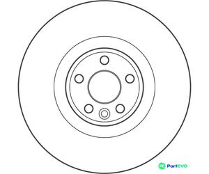 TRW 2 X BRAKE DISC DF4073S FOR LAND ROVER