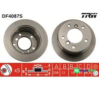 TRW 2 X BRAKE DISC DF4087S FOR MERCEDES-BENZ