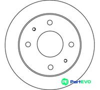 TRW 2 X BRAKE DISC DF4132 FOR HYUNDAI