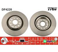 TRW DF4220 Brake disc